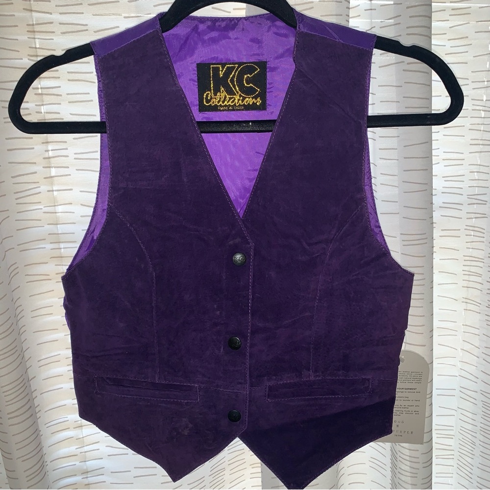 Brand new authentic leather vest